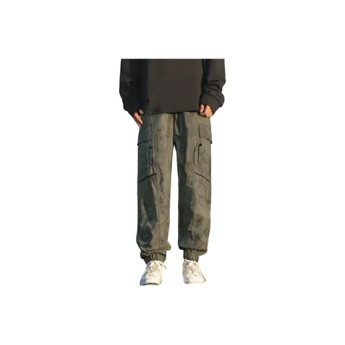 MIIRACER Casual Pants Unisex Army Green