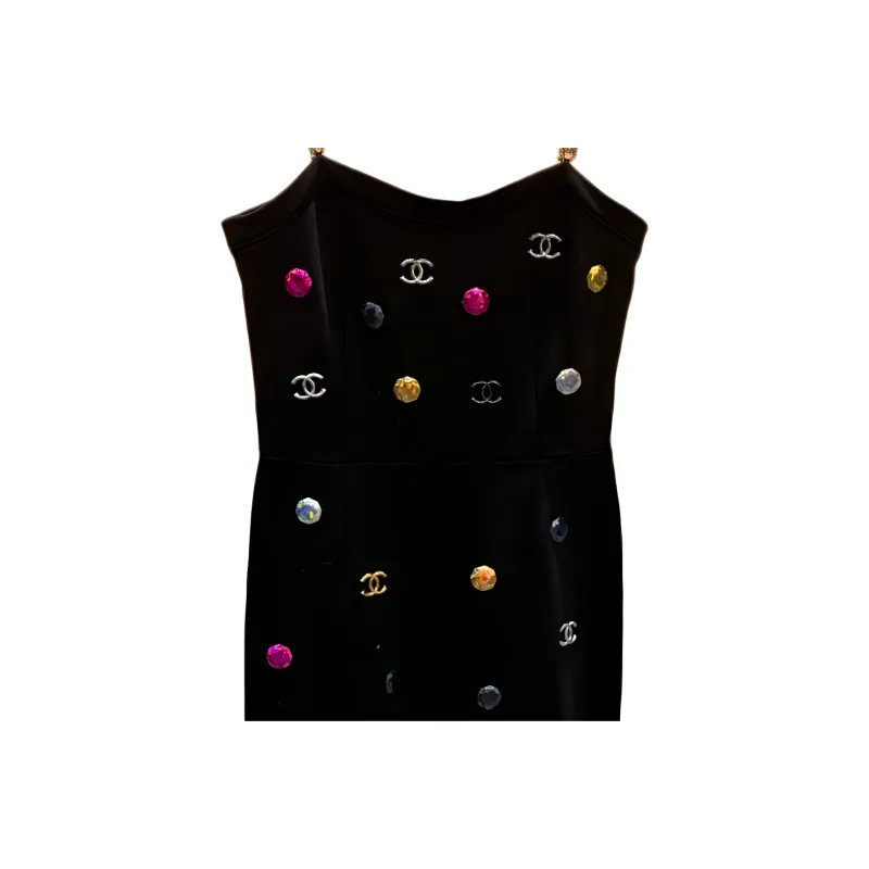 CHANEL Bodysuits Women's Black-4