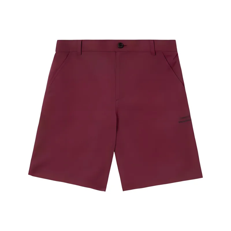 Burberry X Pop Trading Company Casual Shorts Men Deep Red-0