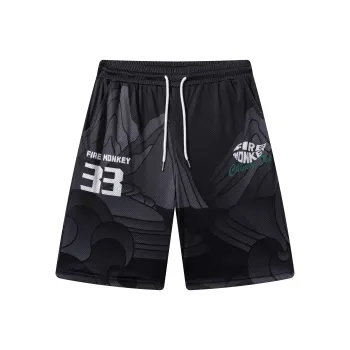 FireMonkey Casual Shorts Unisex Black