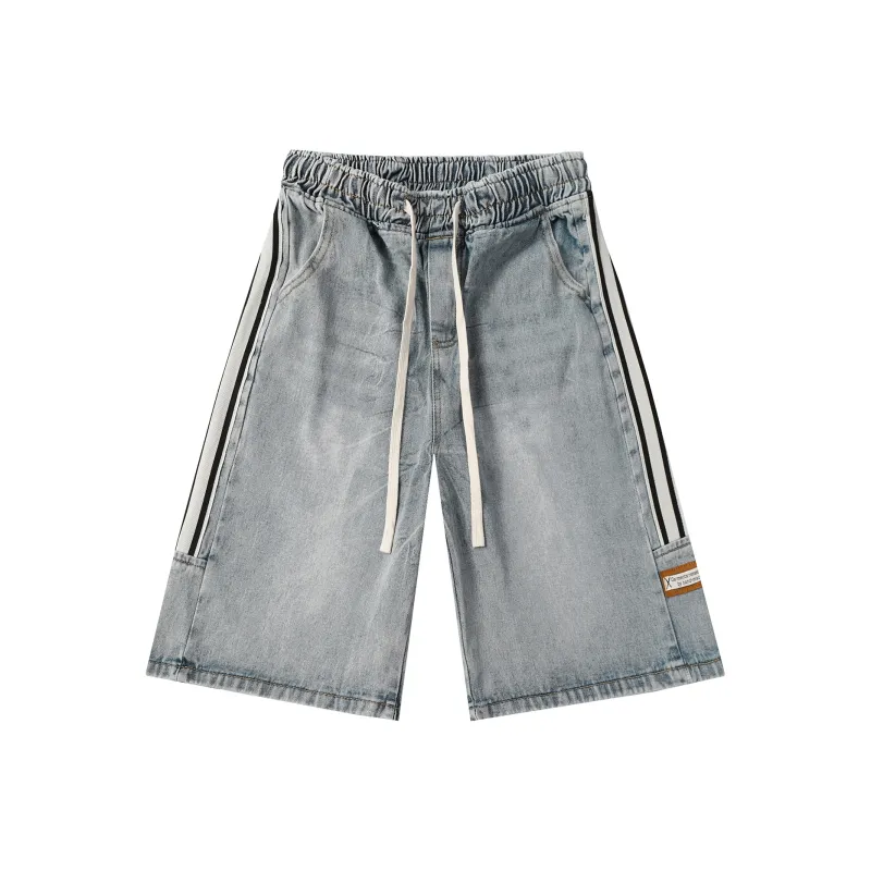 Michael Rock Denim Shorts Unisex-4
