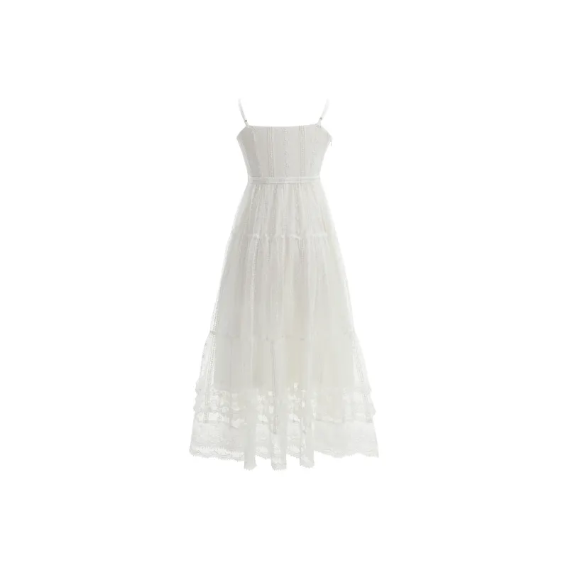 SNBL Slip Dresses Women's White-1
