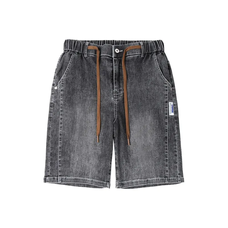 Jeep Lace Up Knee Length Denim Shorts Unisex-7
