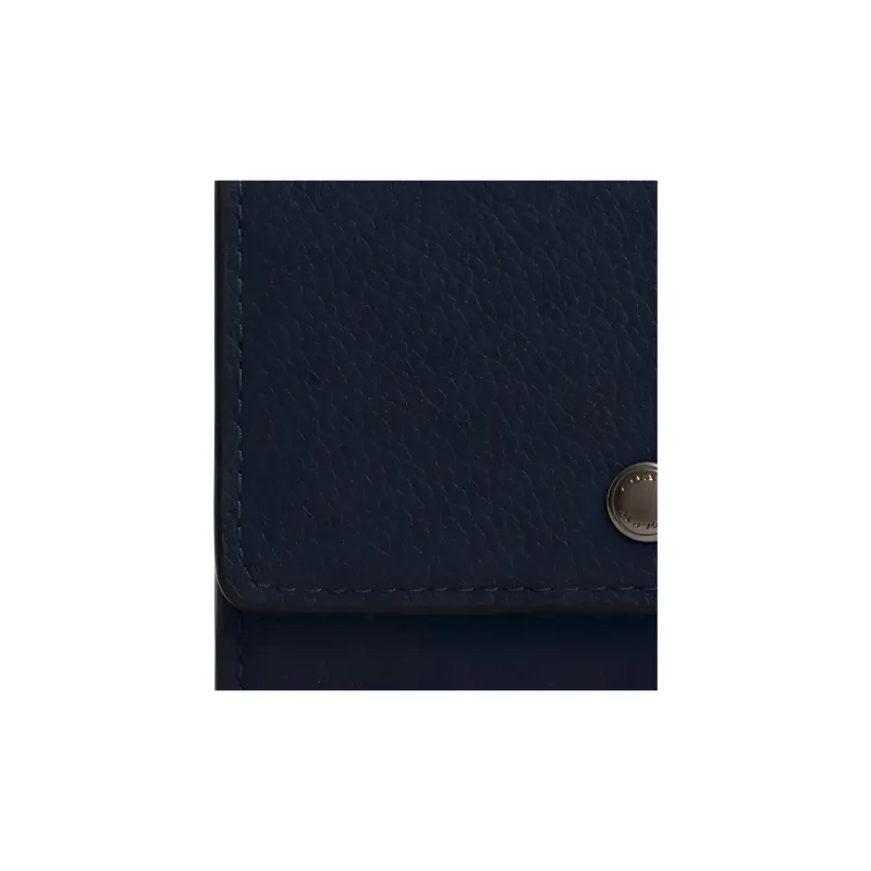 COACH Smooth Calf Leather Coin Purse Men's Marine Blue-3