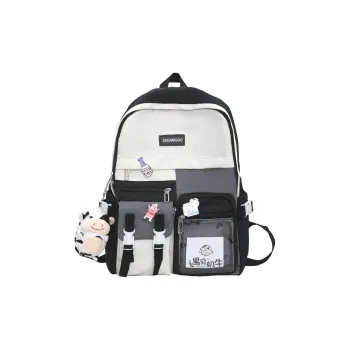 ZOGA Nylon Backpack Unisex Pink Blue/Black/Blue/Pink