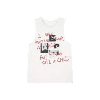 RUNTOTHEFUTURE Tank Tops Women's Ecru