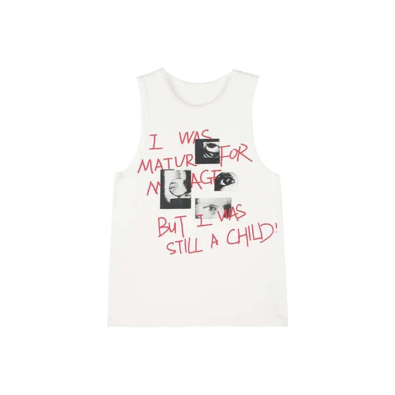 RUNTOTHEFUTURE Tank Tops Women's Ecru-0