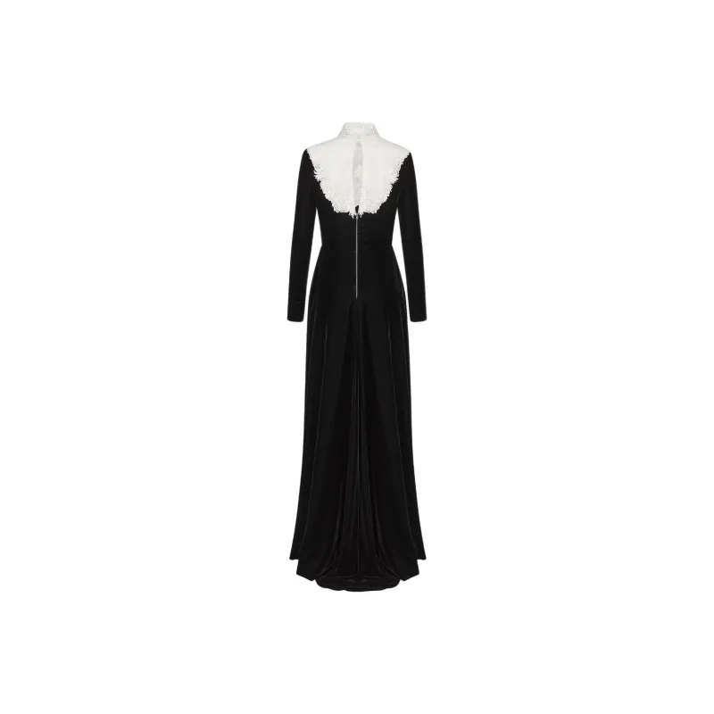DIOR SS25 Long Sleeved Dress Women's Black-1