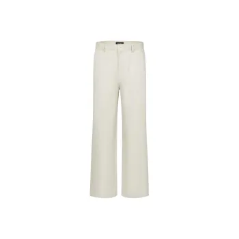 URBAN REVIVO Casual Pants Men's Ivory White