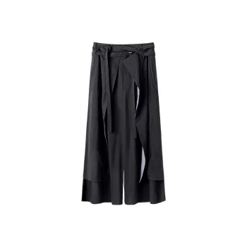 HUANXIANGZHE Casual Pants Unisex Black