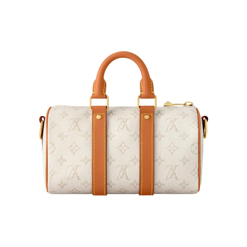LOUIS VUITTON KeepallBandoulière Monogram Heritage Coated Canvas Shoulder Bag, Crossbody Bag, Handbag Men's Ecru-2