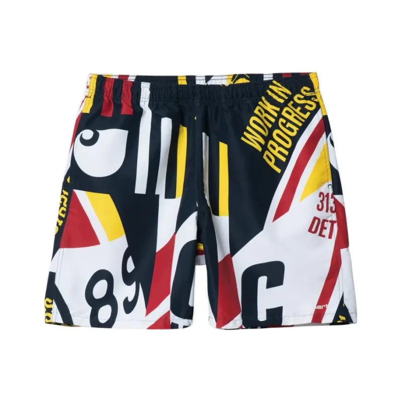 Carhartt WIP Casual Shorts Unisex Red Yellow-0