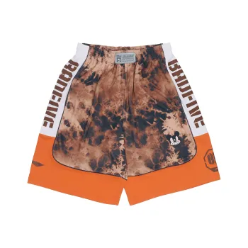 LiNing Basketball Shorts Men's Brown Ice Texture All Over Print