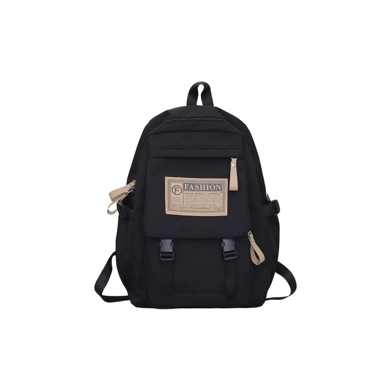 MOK Nylon Backpack Regular Unisex White/Black/Burgundy/Khaki-6