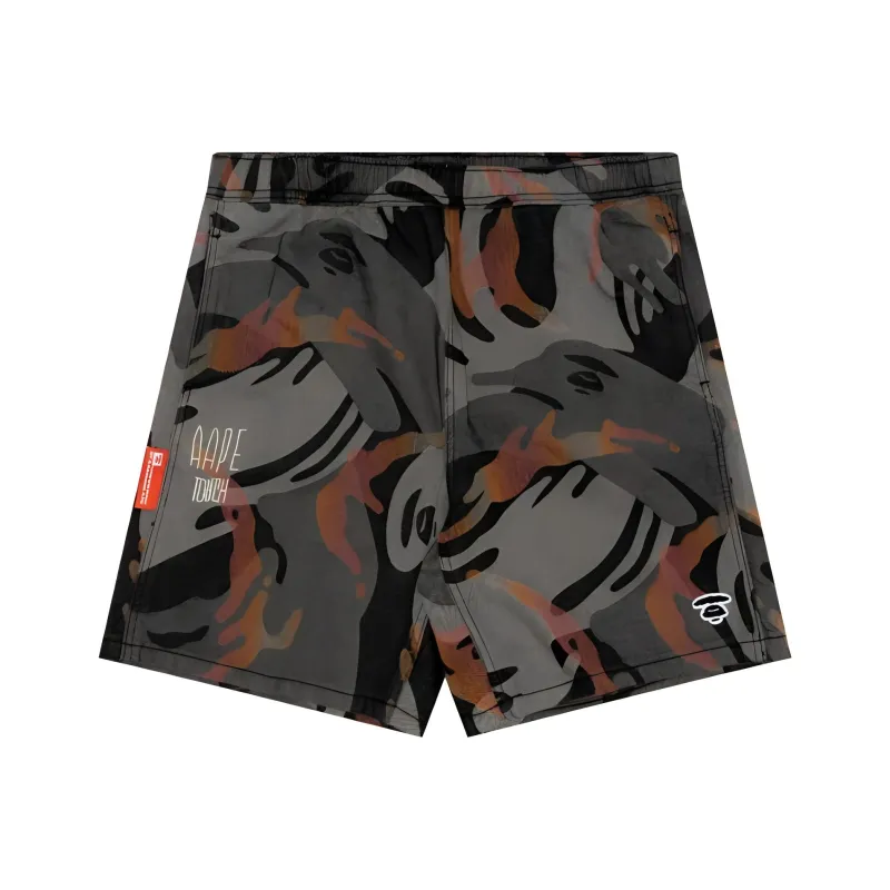 Aape Moonface Camo Jacquard Shorts-0