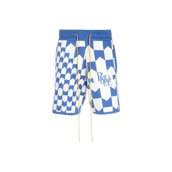 RHUDE Rhacing Checkered Knit Short