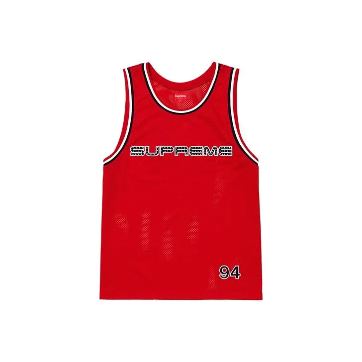Supreme Rhinestone Basketball Jersey-0