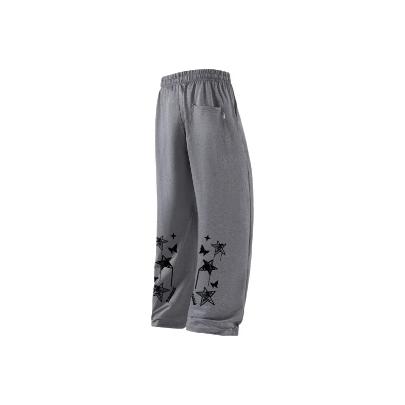 Small Columns Under The Sea Casual Pants Unisex Apricot-10
