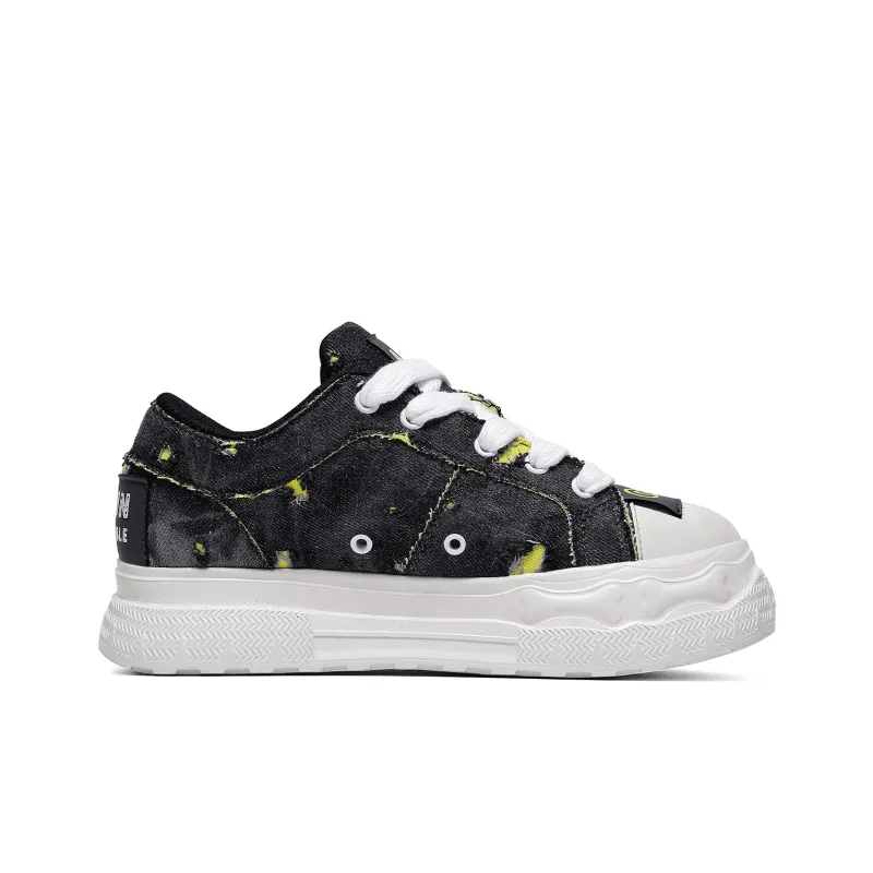Q AND Cushioning Coverage Height Increasing Abrasion Resistant Low Top Skateboard Shoes Unisex-30