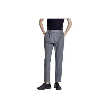 DIKENI Casual Pants Men's Green Base Print