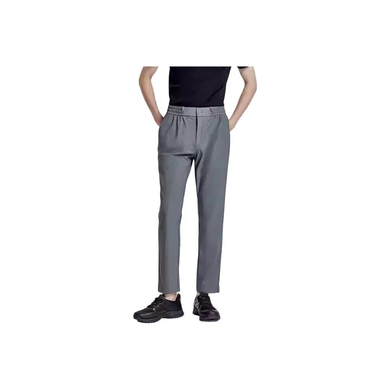 DIKENI Casual Pants Men's Green Base Print-0