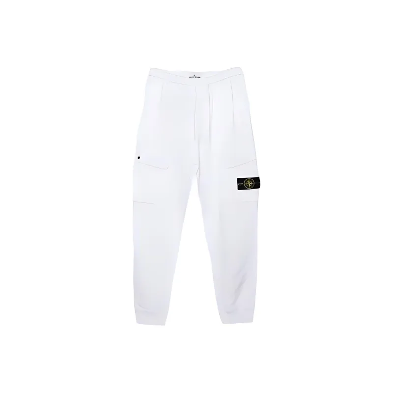 STONE ISLAND Casual Pants Men's White-0