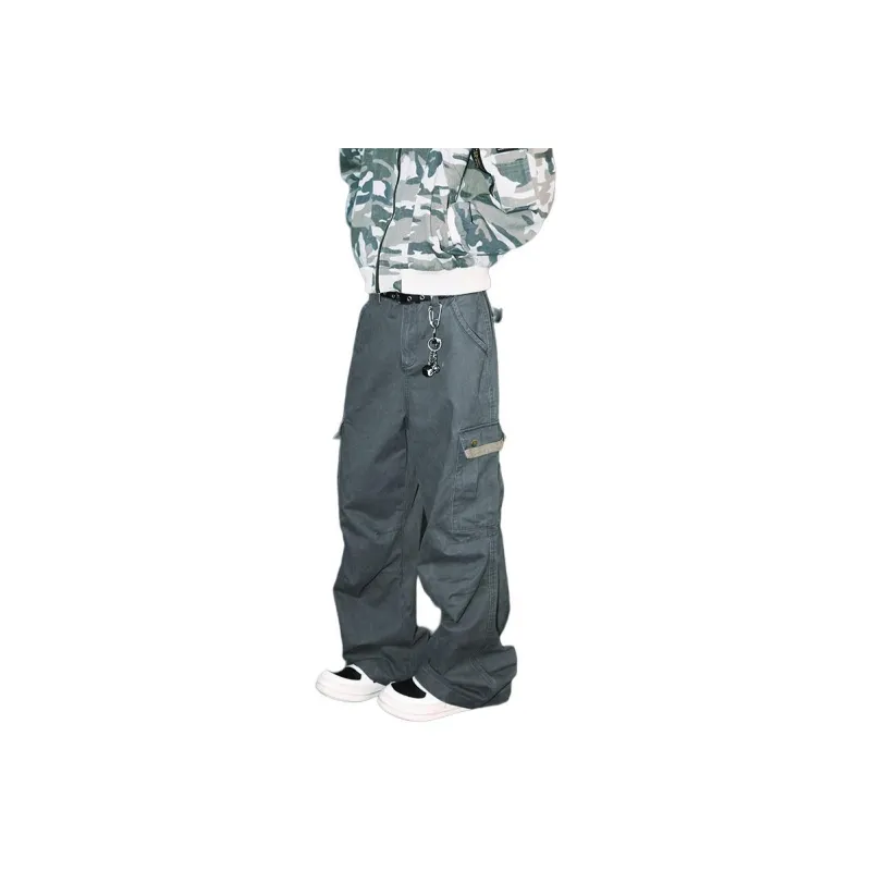 WHELVE Casual Pants Unisex Dark Gray-0