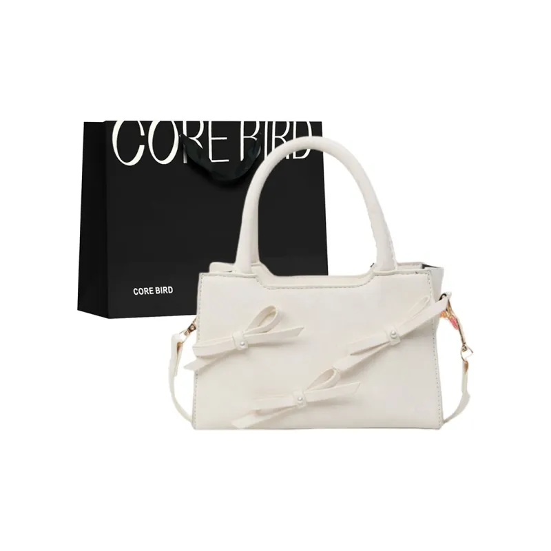 CORE BIRD PU Shoulder Bag, Crossbody Bag, Handbag Regular Women's Black/Ecru/Khaki/Pink-3