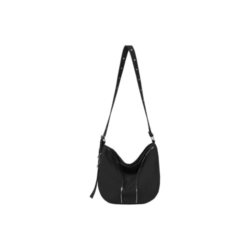 GOBLIN SHARKS 1759 Nylon Shoulder Bag, Crossbody Bag Regular Unisex Black/Khaki/Green