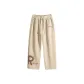 [Fall Winter Fleece-Lined]Khaki (Y Letter Sign Pants Logo _Y Spray Letter on The Lower Right Front of The Pants)