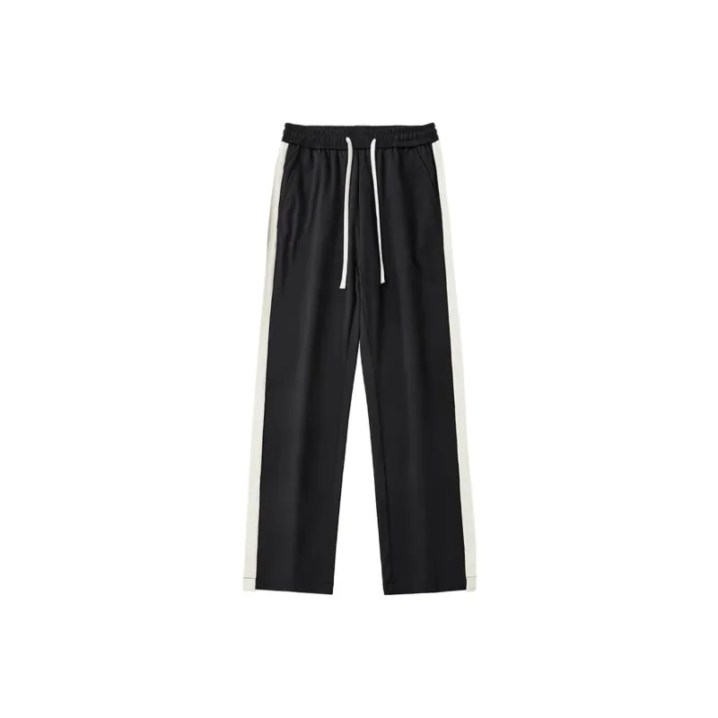 WILD LEADER Casual Pants Unisex Black-0
