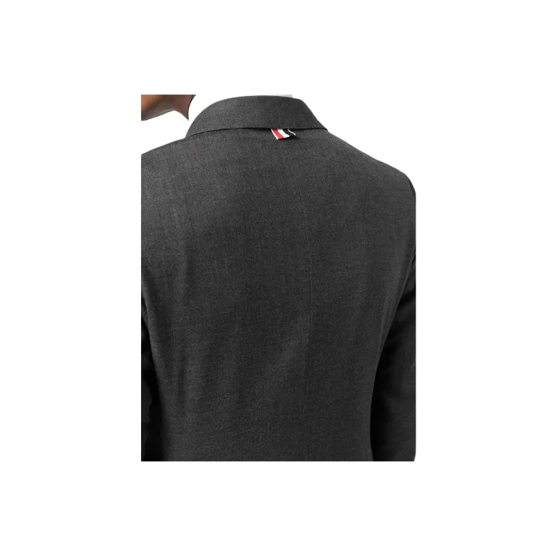 THOM BROWNE Super 120S Single-Breasted Tailored Blazer-4