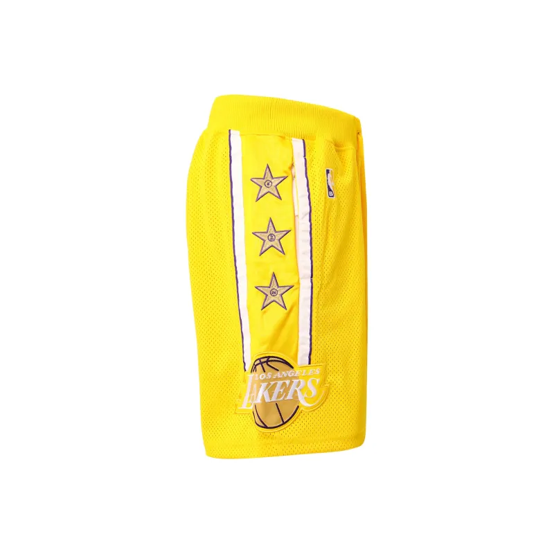 Nike X NBA Basketball Shorts Men Yellow-0