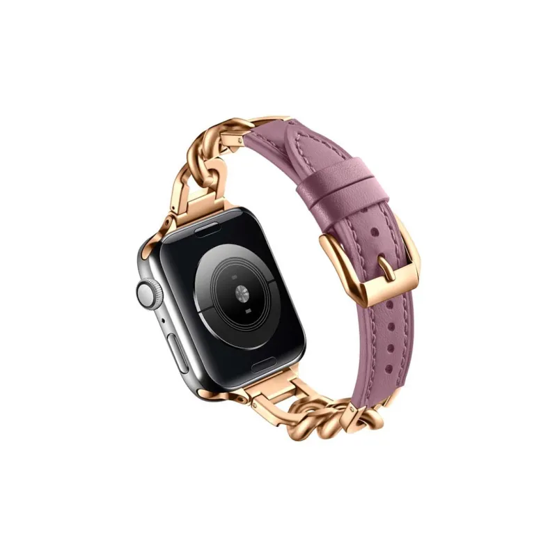 ZHENGGUANG Watch Band Apple Compatibility Genuine Leather Material-44