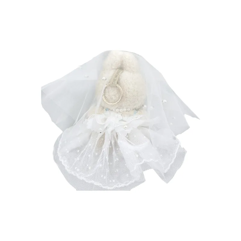 [Modified Doll] POP MART Labubu THE MONSTERS Heartbeat Macaron Collection Dream Wedding, Cute Hang Tag Box 17cm-2