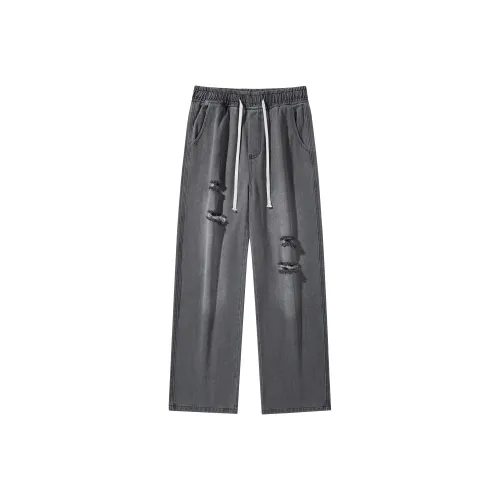UPXIW Jeans Unisex Vintage Blue