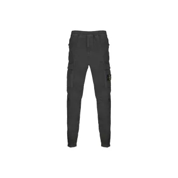 STONE ISLAND Logo Patch Straight Leg Pants