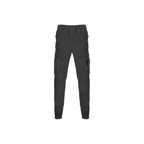 STONE ISLAND Logo Patch Straight Leg Pants