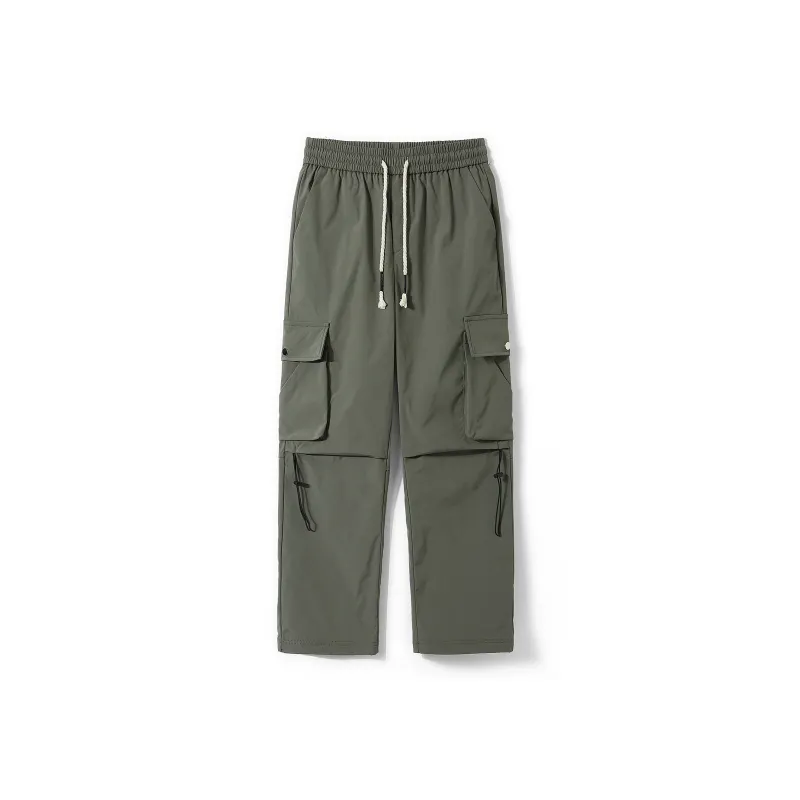 DEERWAY Casual Pants Unisex Red Coffee-5