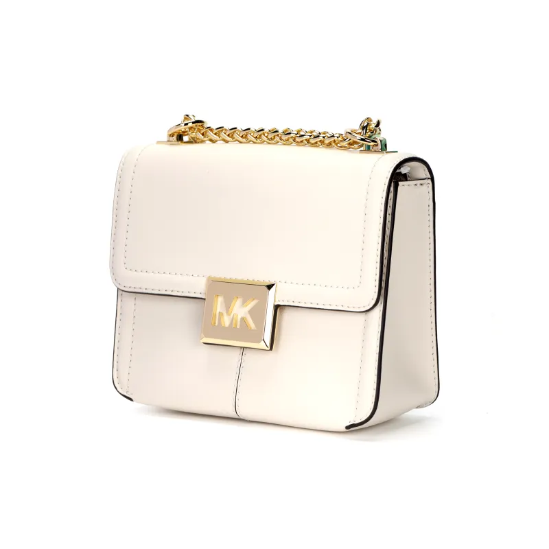 MICHAEL KORS Sonia Leather Shoulder Bag, Crossbody Bag Trumpets Women's Cream-1