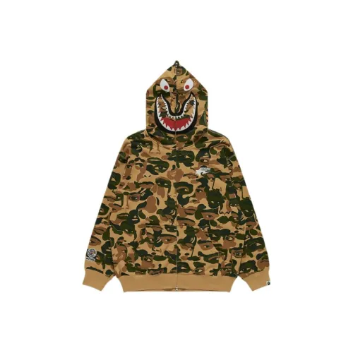 A BATHING APE X KidSuper Camo Shark Full Zip Hoodie