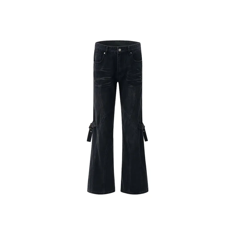 COOLALPACA Loose Fit Bootcut Jeans Unisex-0