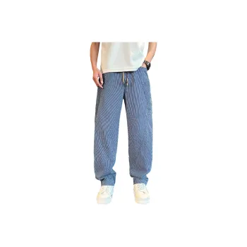 YOFVV Casual Pants Unisex Blue