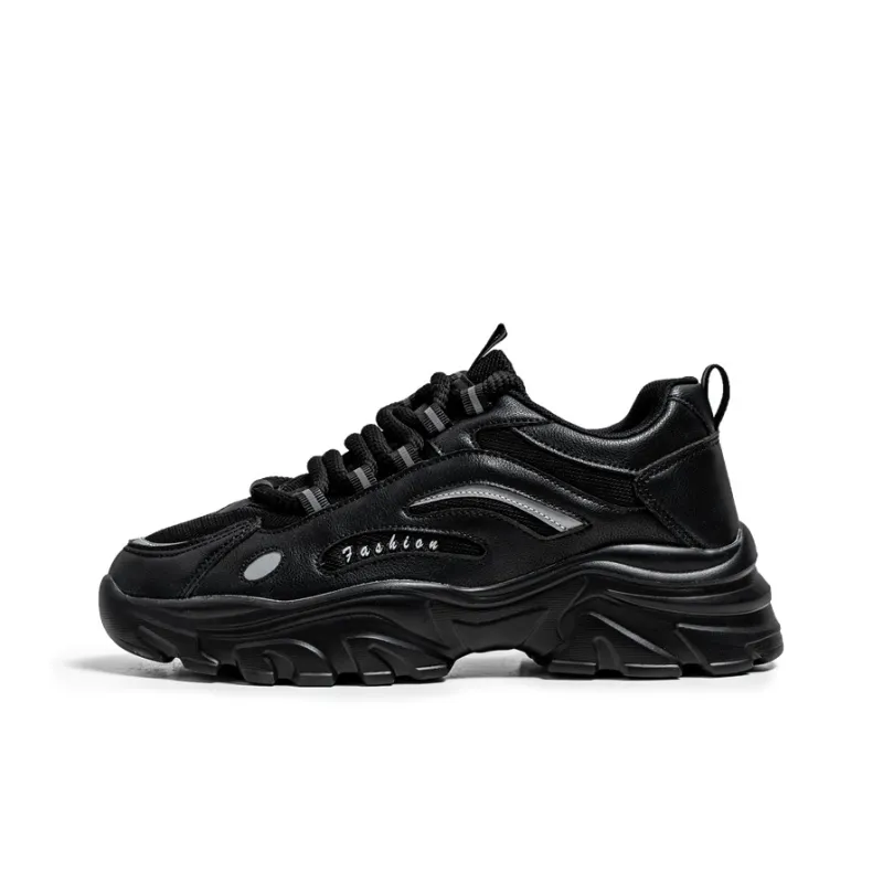 Yi Jiabao Anti Slip Wear Resistant Low Top Chunky Sneakers Men's-0