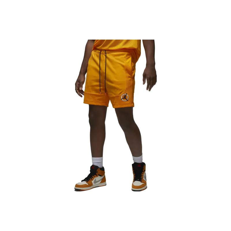 Jordan Flight MVP Mesh Casual Shorts Men Orange-0
