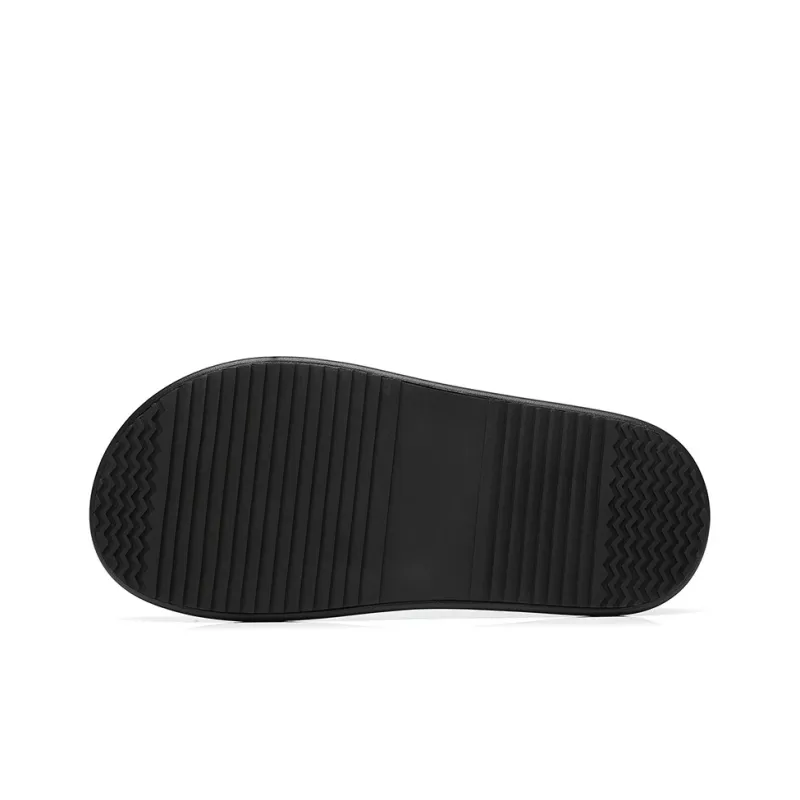 Mulinsen Abrasion Resistant Slip Resistant Flip Flops Men's Black-4