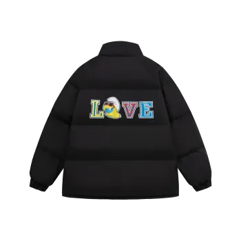 The Smurfs Puffer Jacket Unisex Black