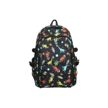 H YXIANG Nylon Backpack Unisex Multicolor