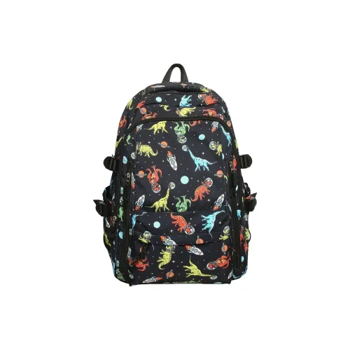 H YXIANG Nylon Backpack Unisex Multicolor