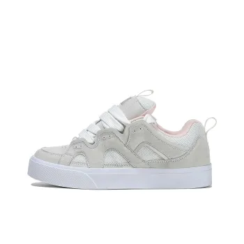 FERW Peach Whispers, White Peach Pink Abrasion Resistant Low Top Skateboard Shoes Unisex Pink
